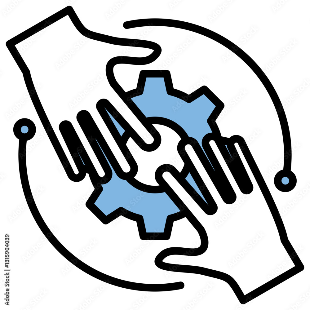 custom made wallpaper toronto digitalTeamwork Blue Black Icon