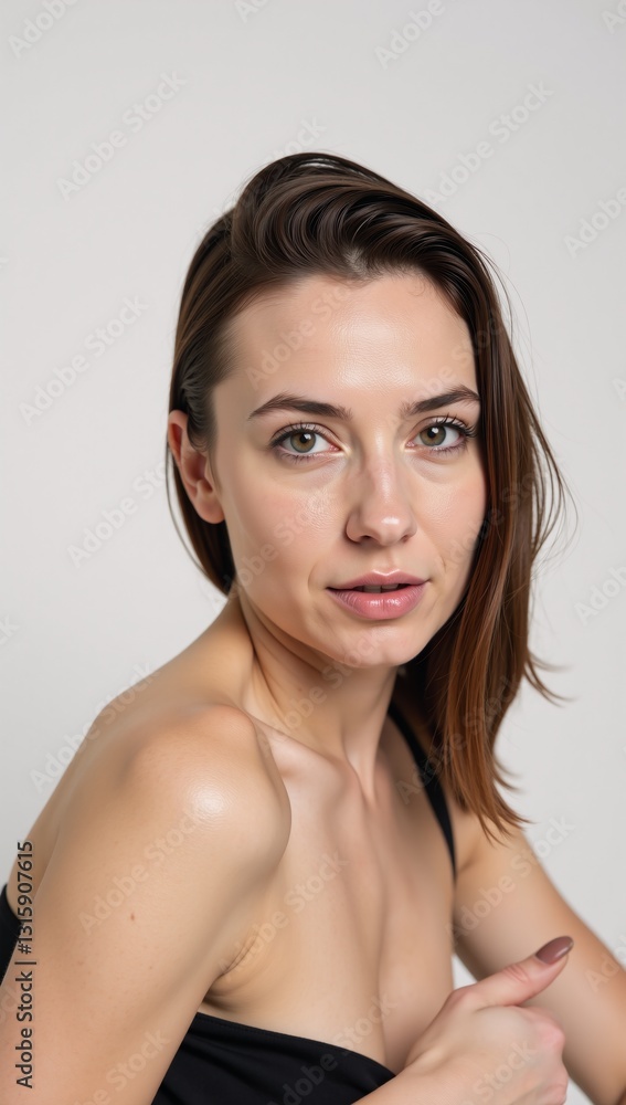 fashion model posing for a photoshoot on a studio. fashion model posing for a photoshoot on a studio.