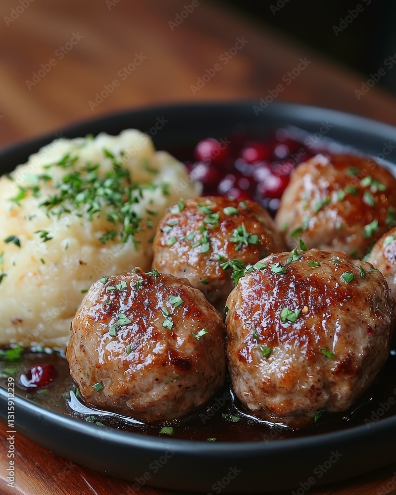 custom made wallpaper toronto digitalSwedish Meatballs with Creamy Gravy and Lingonberry Sauce