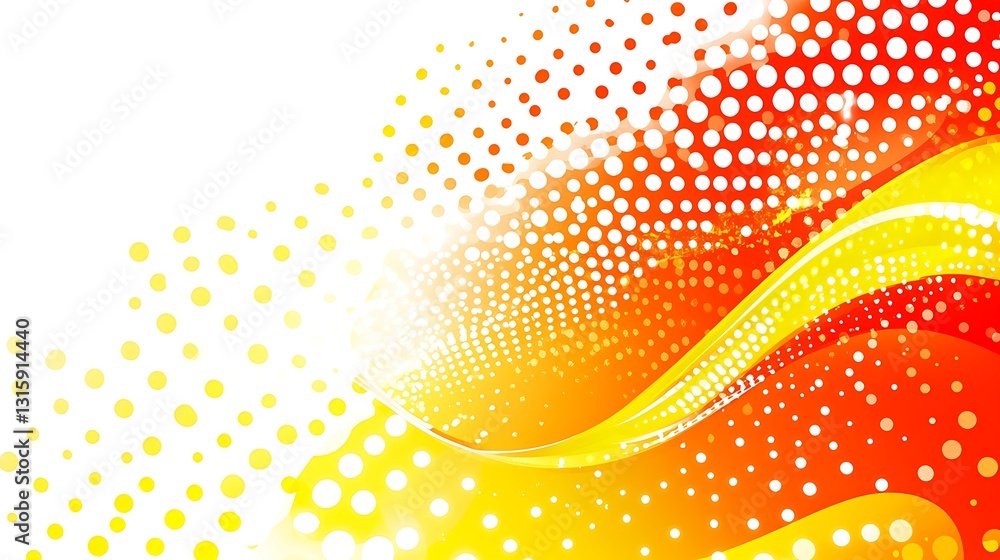 custom made wallpaper toronto digitalAbstract Orange Yellow Wave Design