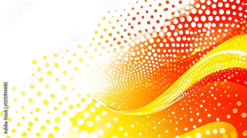 Wallpaper Mural Abstract Orange Yellow Wave Design Torontodigital.ca