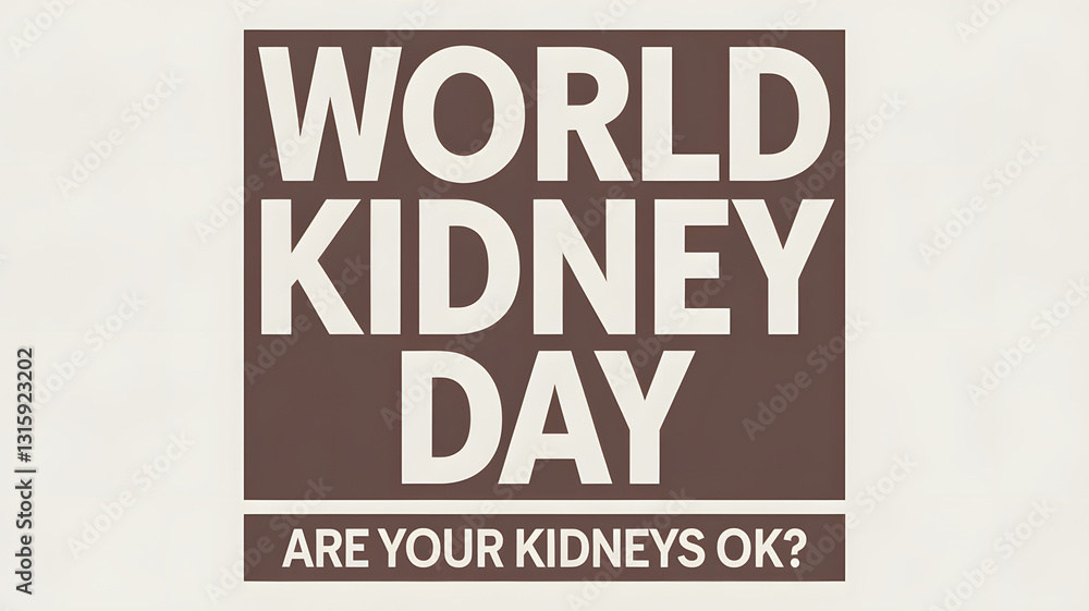 Obraz premium World Kidney Day