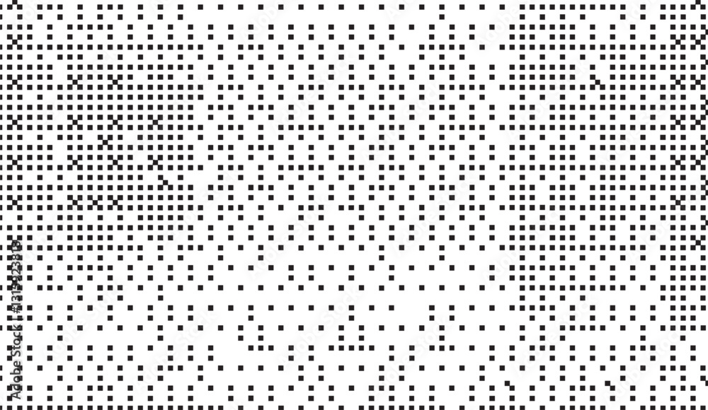 Abstract Pixelated Texture, A Dynamic Composition of Black Squares on White, Creating a Modern and Eye-Catching Visual with a Sense of Digital Innovation Abstract Pixelated Texture, A Dynamic Composition of Black Squares on White, Creating a Modern and Eye-Catching Visual with a Sense of Digital Innovation
