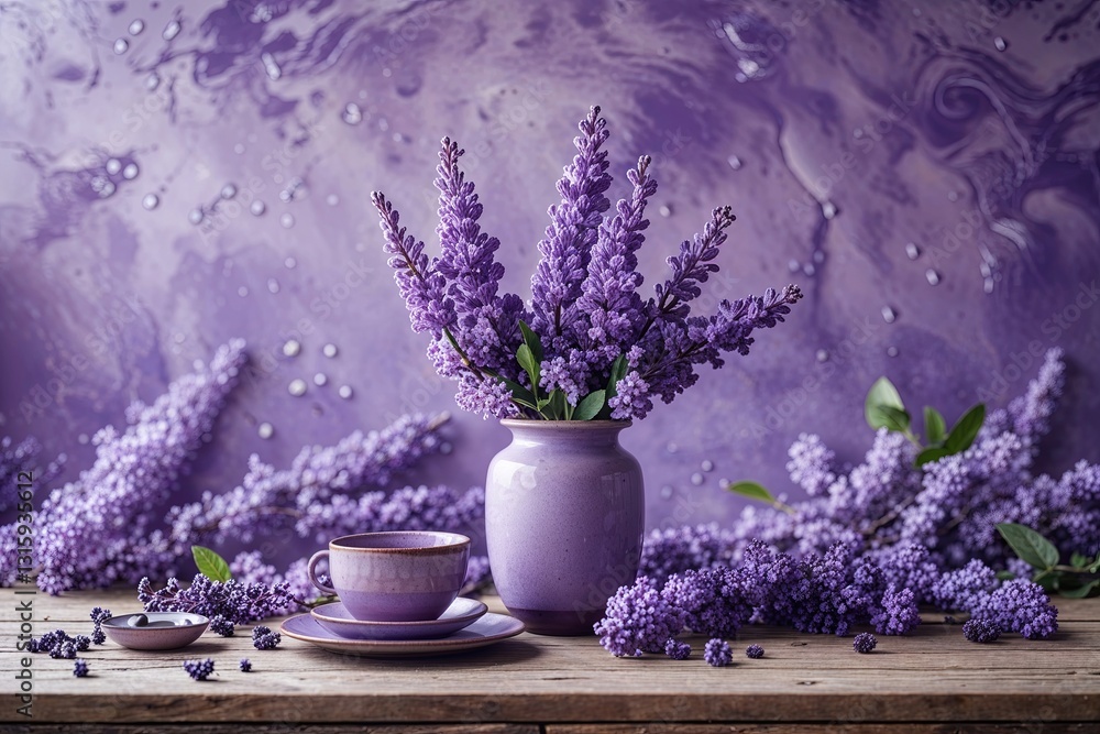 Serene Lilac Background for Calming Presentations Serene Lilac Background for Calming Presentations