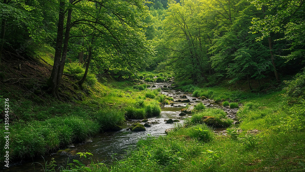 Fototapeta premium stream in the forest