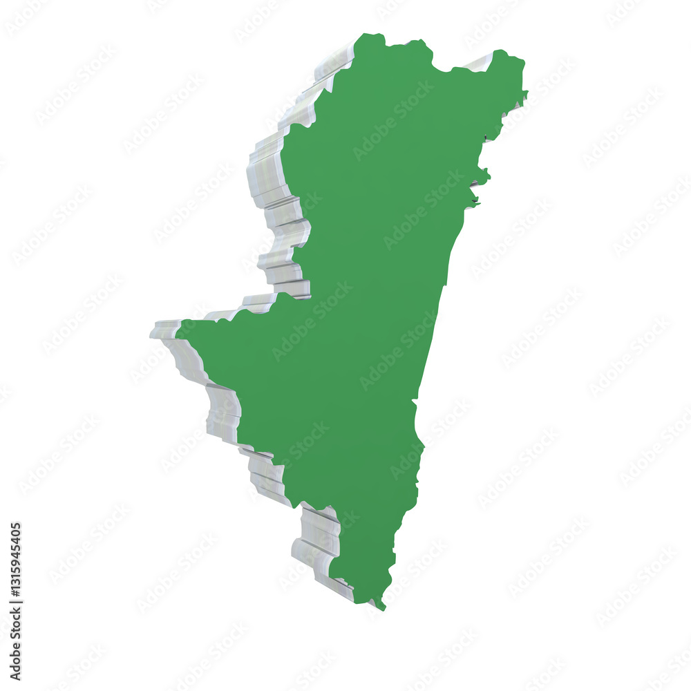 宮崎県(緑:左25度:背景透明) 宮崎県(緑:左25度:背景透明)