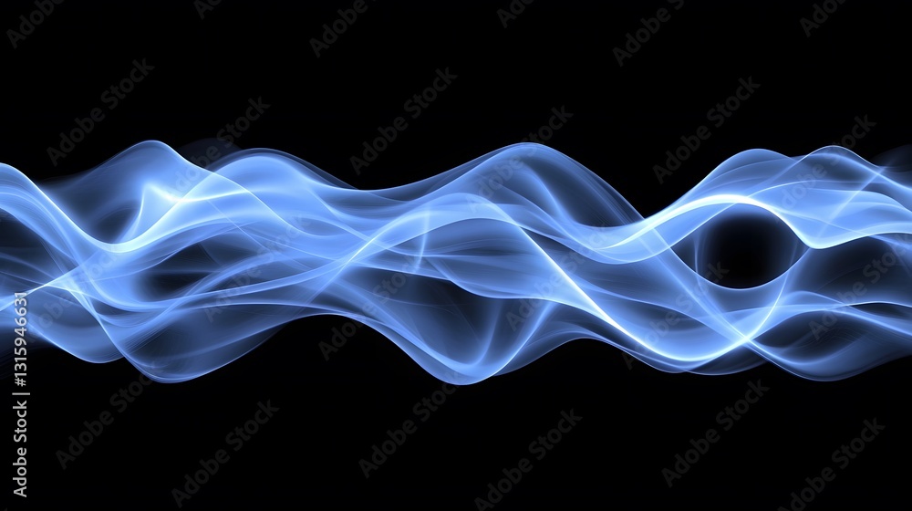 Abstract Blue Wave Energy Flowing Dynamic Design Abstract Blue Wave Energy Flowing Dynamic Design