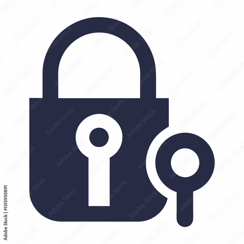 Key icon. Lock or unlock sign icon on white background. Key icon. Lock or unlock sign icon on white background.