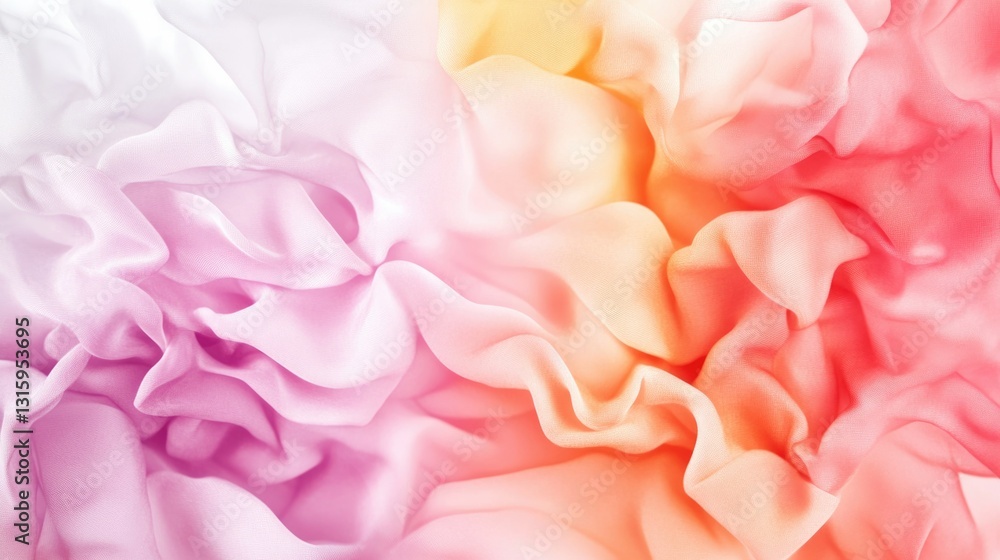 Studio shot of a soft watercolor blend in pink and orange, isolated with soft lighting, creating a professional and calming artistic aesthetic Studio shot of a soft watercolor blend in pink and orange, isolated with soft lighting, creating a professional and calming artistic aesthetic