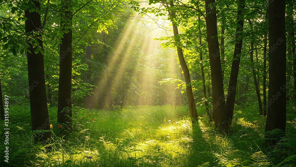 Fototapeta premium morning in the forest