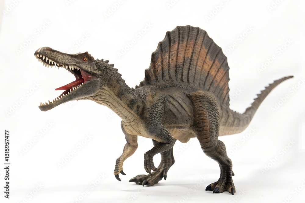 Fototapeta premium spinosaurus isolated in white