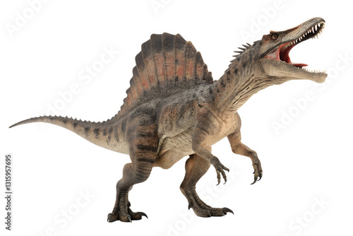 Fototapeta Naklejka Na Ścianę i Meble -  spinosaurus with transparent background