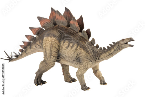 Fototapeta Naklejka Na Ścianę i Meble -  stegosaurus with transparent background