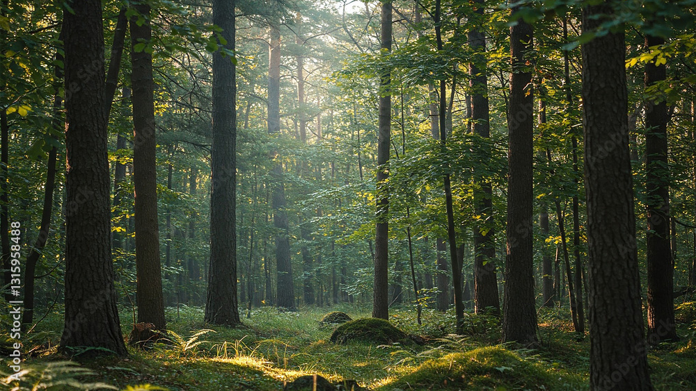 Fototapeta premium morning in the forest