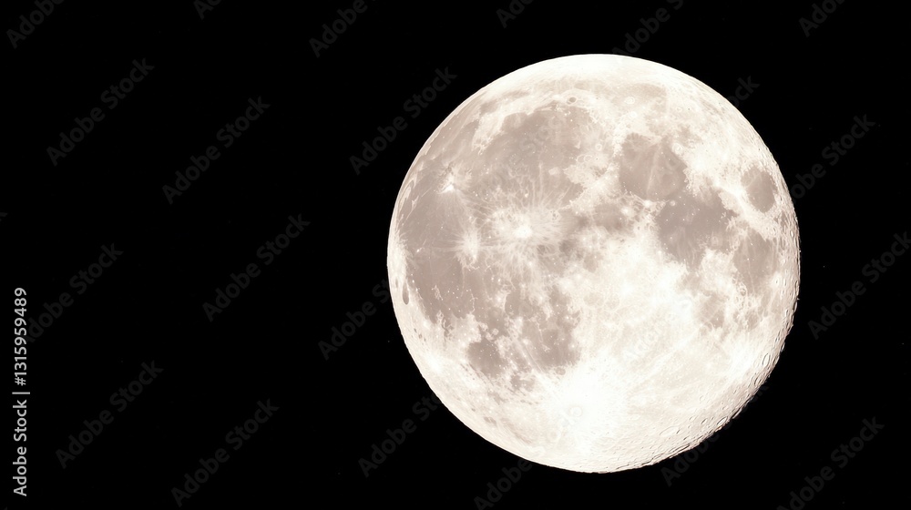 Majestic Full Moon Night Sky Lunar Surface Celestial Body Space Photography Majestic Full Moon Night Sky Lunar Surface Celestial Body Space Photography