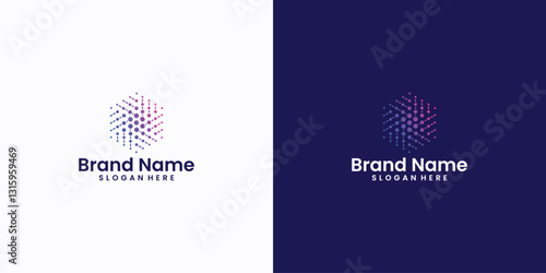 Hexagon technology logo design
