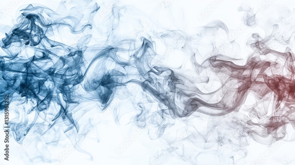 Abstract Smoke Swirls Blue Red and Gray Haze Texture Background Abstract Smoke Swirls Blue Red and Gray Haze Texture Background