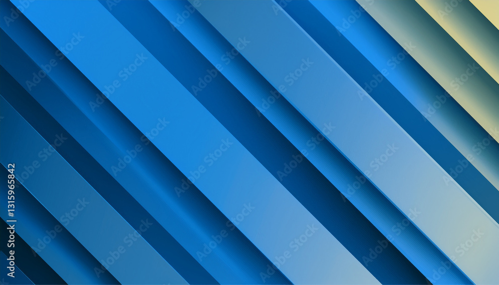 Obraz premium Minimalist blue solid color background with stripes