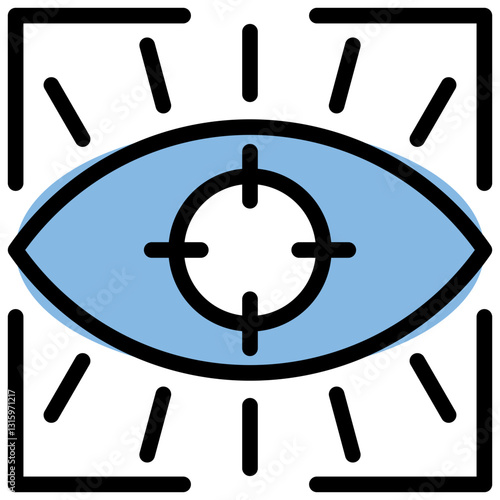 Focus Blue Black Icon