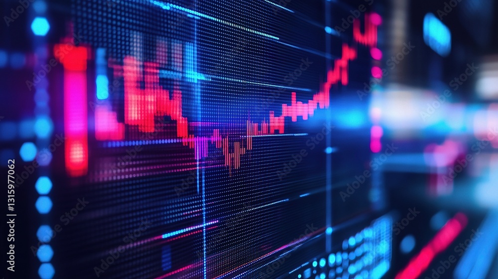 Vibrant Stock Market Indicator Chart With Dynamic Data Visualization Vibrant Stock Market Indicator Chart With Dynamic Data Visualization