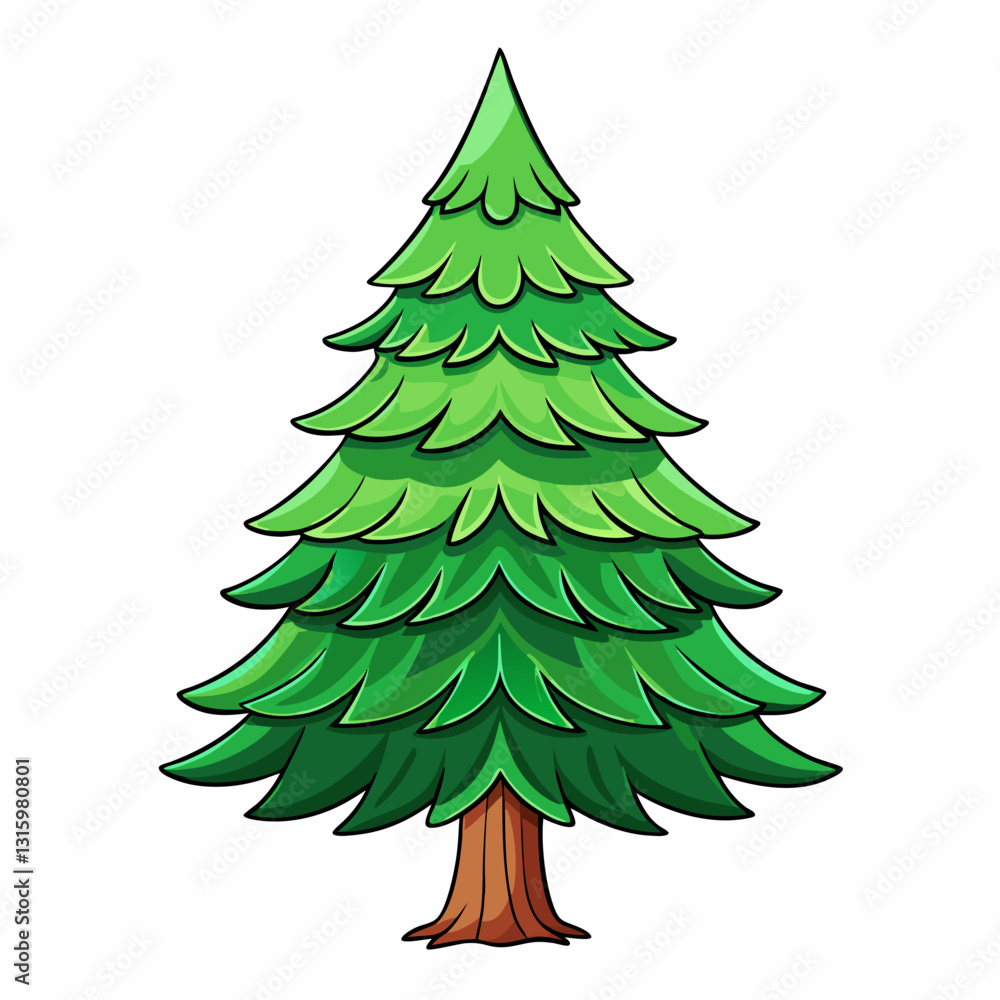 christmas tree vector illustration christmas tree vector illustration