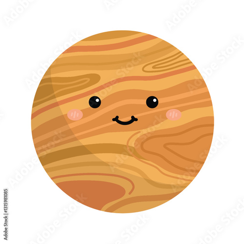Cute Venus Icon Single Illustration Cartoon Style
