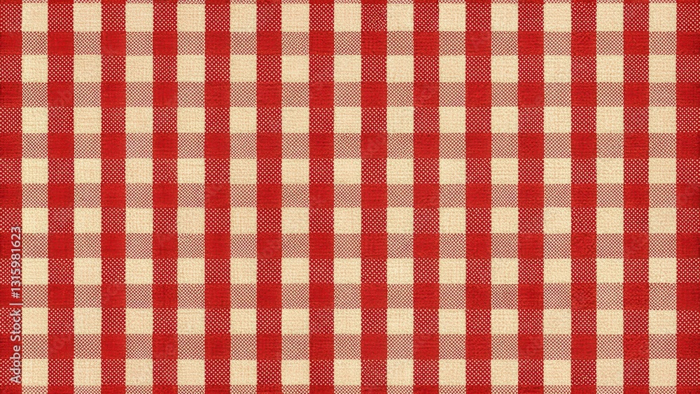 Red and Cream Checkered Fabric Texture A Seamless Pattern for Design Projects Red and Cream Checkered Fabric Texture A Seamless Pattern for Design Projects