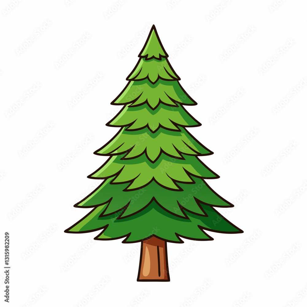 christmas tree vector illustration christmas tree vector illustration