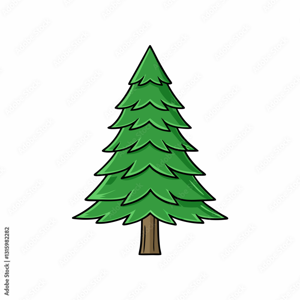 christmas tree vector illustration christmas tree vector illustration