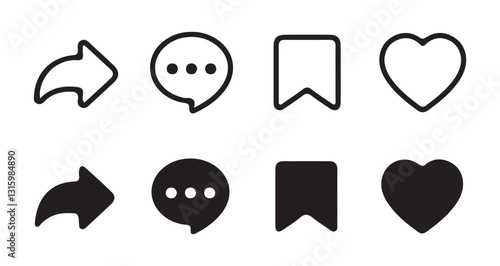 Share Icon set. Social Media Share Icon, share Button Vector, share Symbol, sharing Icon Set, web Share Icon,share Sign,communication Share Icon. vector illustration eps 10.