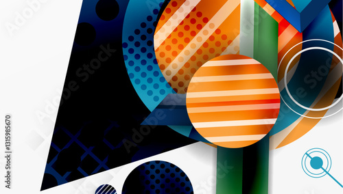 Dynamic complex geometric abstract background
