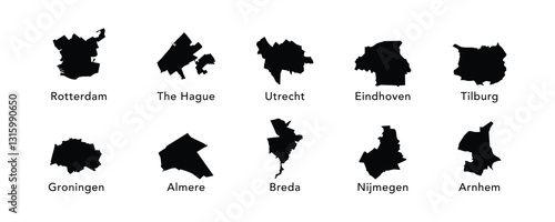 city map of Netherlands map
