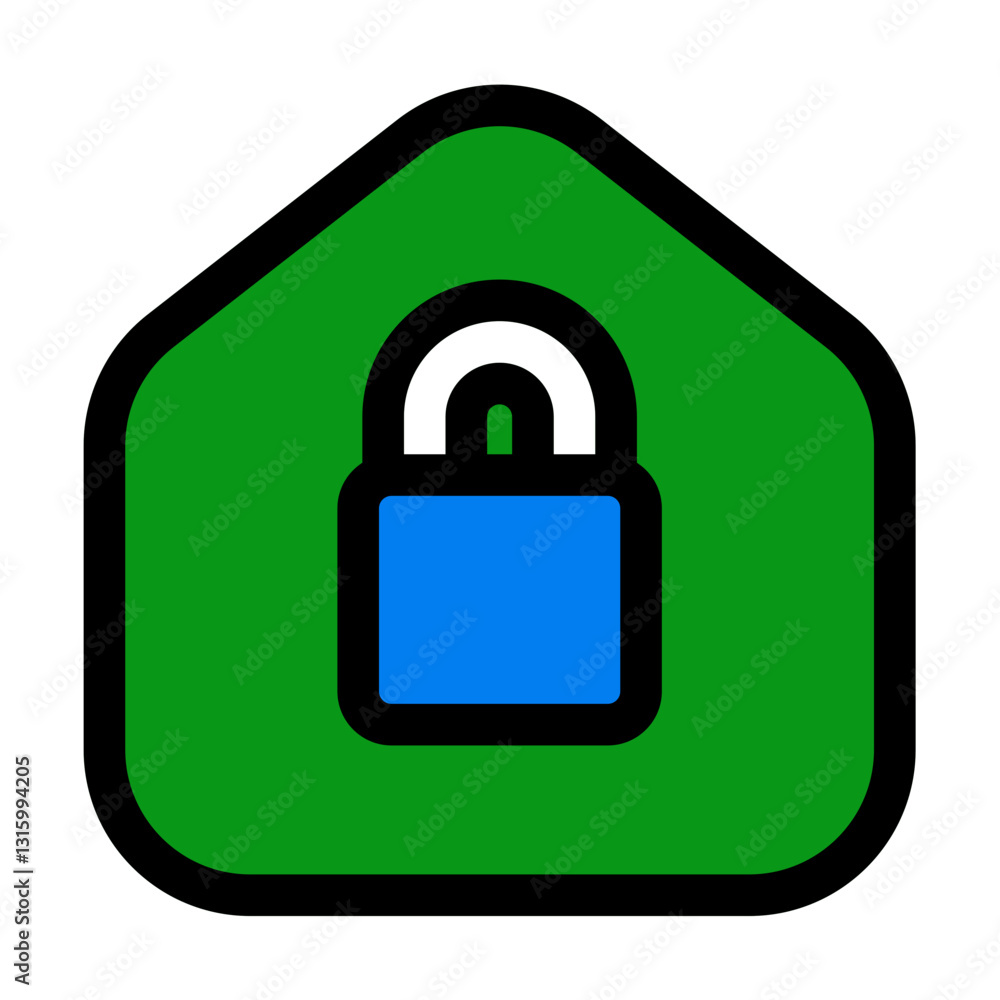 locked home fill color style