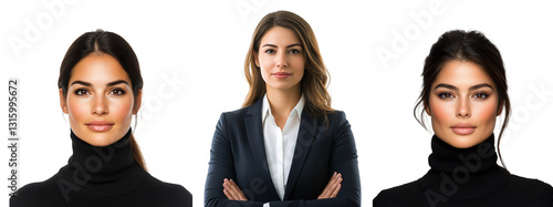 Obraz na płótnie three business women w salonie