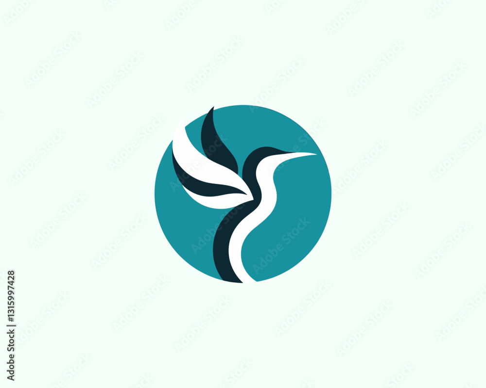 abstract bird logo abstract bird logo