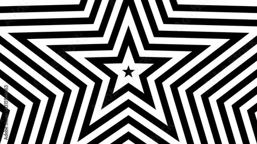 Looping Hypnotic Animation of star 
