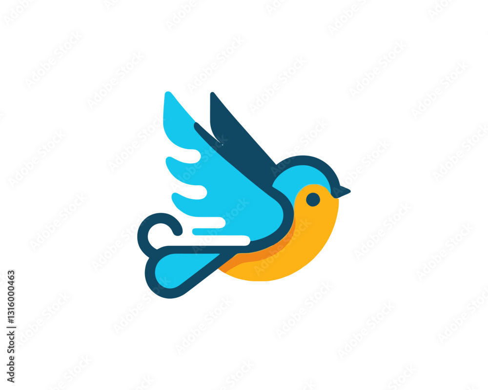 Fototapeta premium abstract bird vector illustration