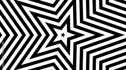 Looping Hypnotic Animation of star 