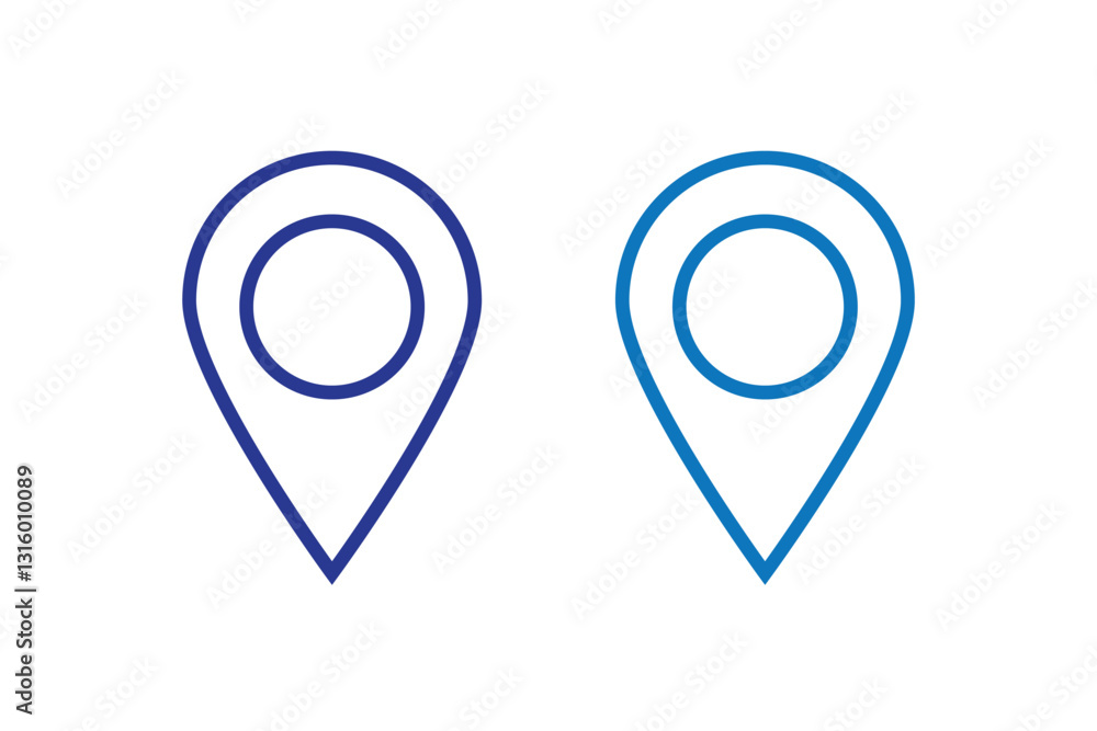 location icon set map pointer pin sign symbol red black outline destination icon place address navigation locator sign vector illustration location icon set map pointer pin sign symbol red black outline destination icon place address navigation locator sign vector illustration