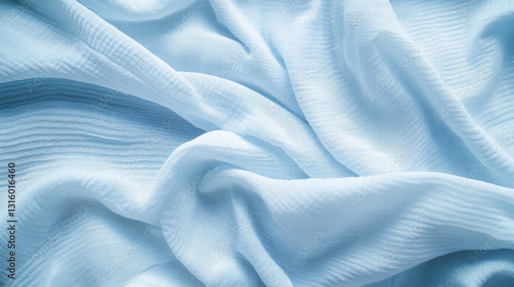 Soft Light Blue Textured Fabric Background for Design Soft Light Blue Textured Fabric Background for Design