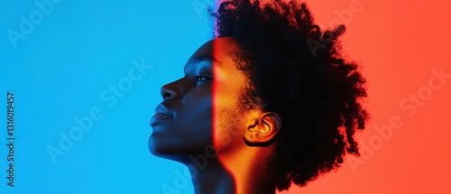 Chromatic Emotion Vibrant Neon Profile Exploring Gen Z Creative Expression Through Immersive Digital Color Psychology