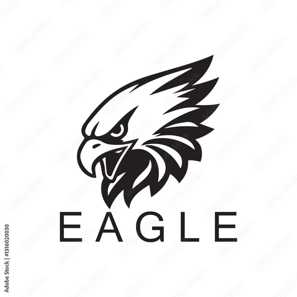 Fototapeta premium Eagle Head Logo design Grapich Icon