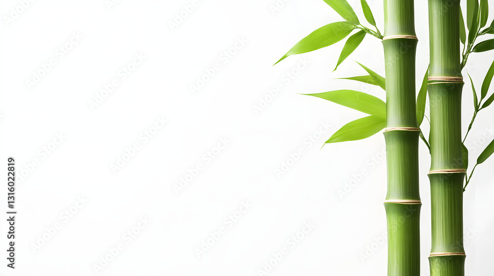 Naklejka premium bamboo, leaf, plant, nature, tree, green, vector, japanese, branch, illustration, spa, decoration, stem, leaves, zen, asia, china, flora, tropical, grass, design, pattern, forest, japan, natural