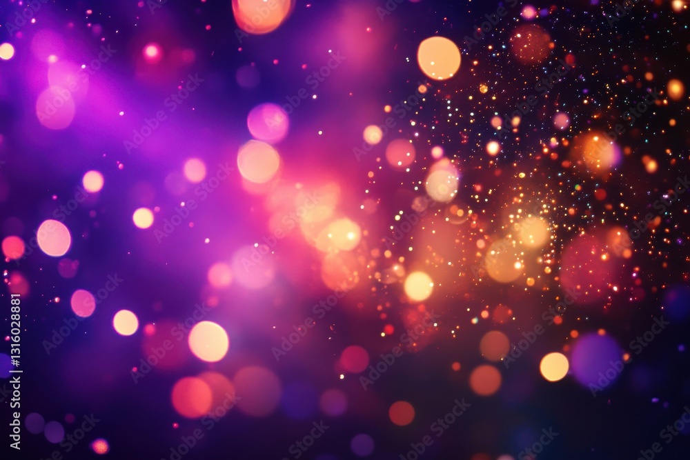 Dazzling light effects set on dark background ideal for creative projects, showcasing sparkling stars and vibrant illuminations for artistic inspiration and unique designs