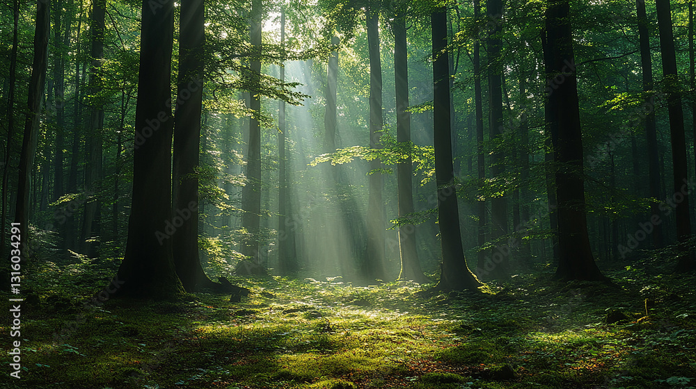 Fototapeta premium morning in the forest