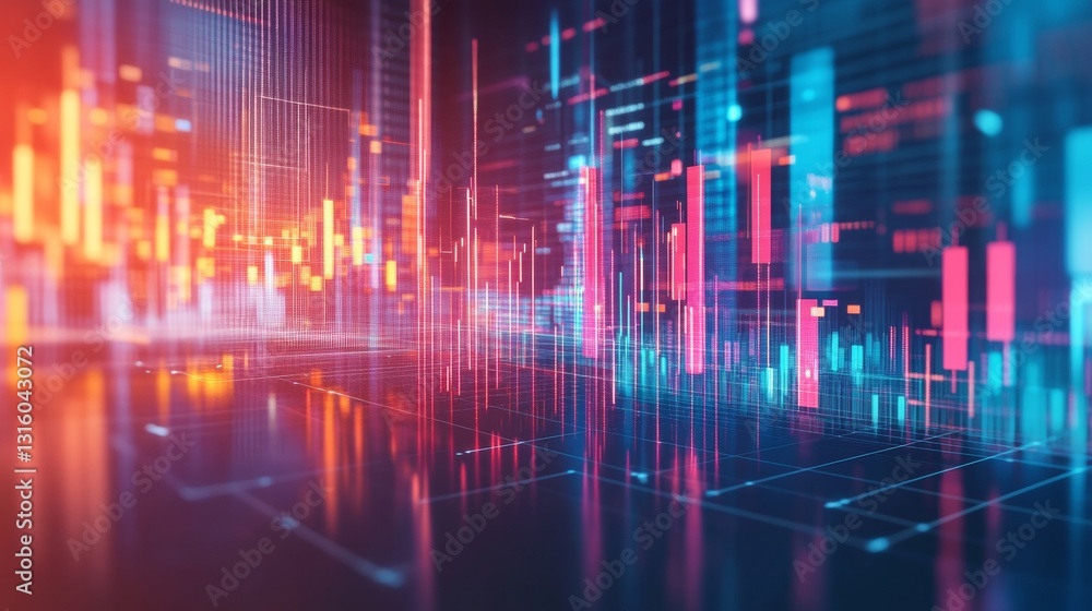 Dynamic Abstract Digital Background with Colorful Glowing Lines and Data Visualizations Dynamic Abstract Digital Background with Colorful Glowing Lines and Data Visualizations