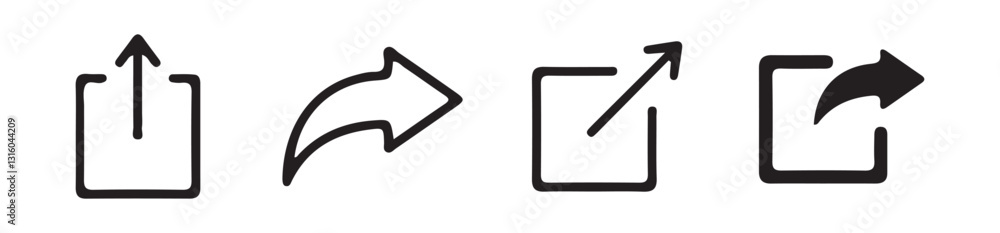 High Quality Share Icon Set. Social Media Sharing Buttons. Flat & Minimalist Design. vector illustration eps 10.
High Quality Share Icon Set. Social Media Sharing Buttons. Flat & Minimalist Design. vector illustration eps 10.