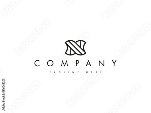 stylist letter N or Z monogram logo design