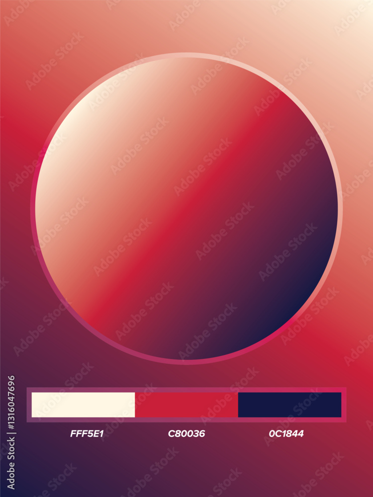 Naklejka premium Color Gradation Combination for Background, Teks, and Logo