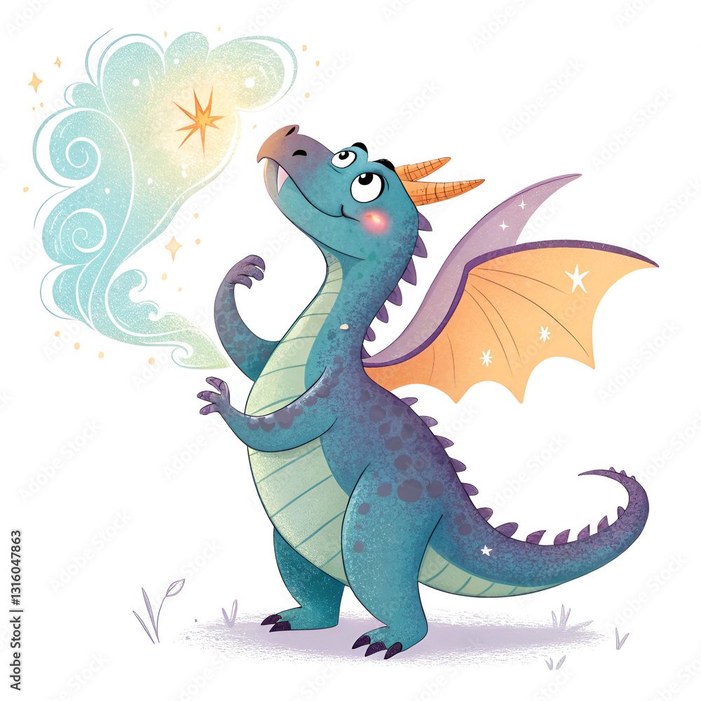 Obraz premium dainasor with wings